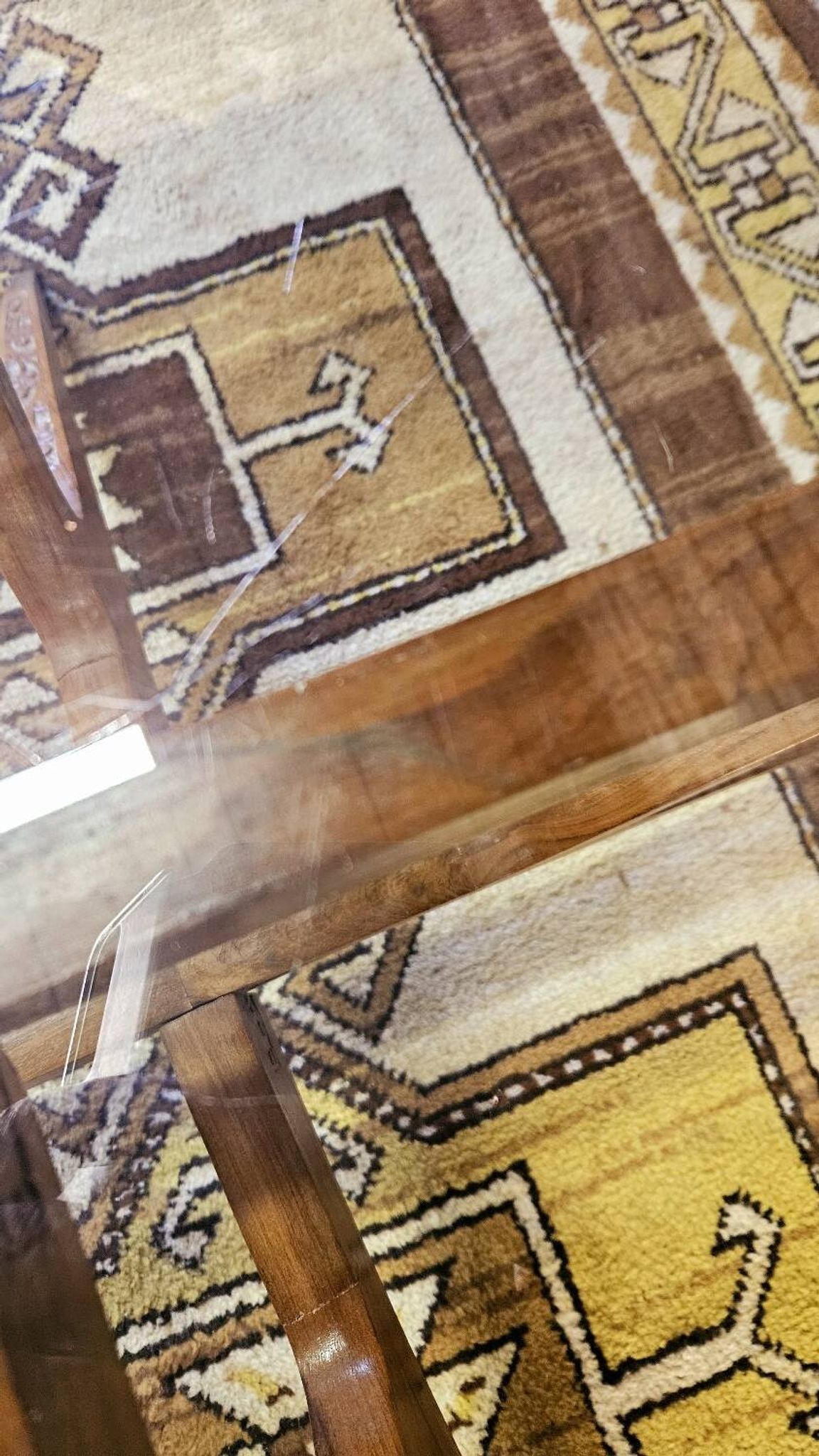 1960s vintage spider leg coffee table