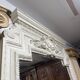 XXL antique mirror with mouldings