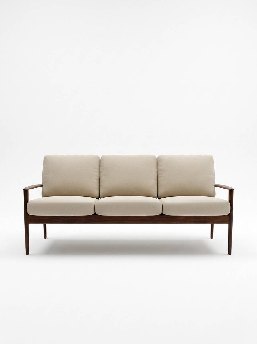 Scandinavian 3-seater sofa Grete Jalk for Poul Jeppesen - 1960