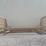 Bed rattan vintage 60s 70s