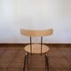 Set of 4 vintage/restored 70s/80s wooden and chrome bistro chairs.
