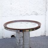 Mosaic mirrored glass coffee table Italy 70