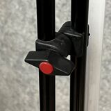 Vintage Italian neon lamp in black iron