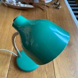 Green enamelled desk lamp