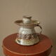 Handheld candle holder in ceramic or vintage soliflore Scandinavian decorative object