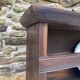 Antique wooden plate rack cupboard.