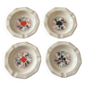 set of 4 Bernardaud ashtrays