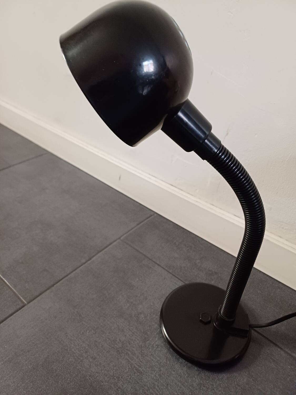 Black Aluminor desk lamp 80's