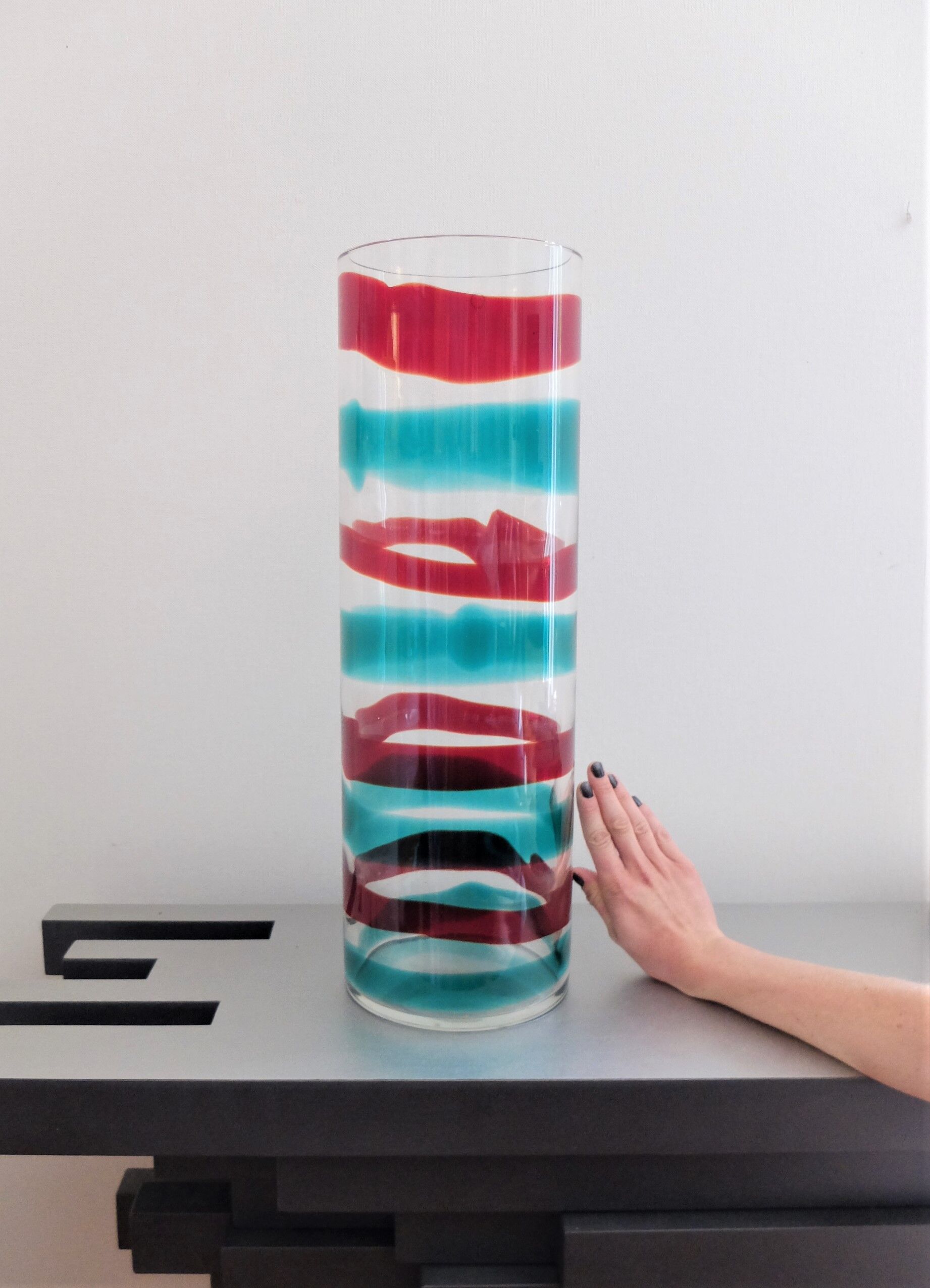 Murano vase, signed venini 95