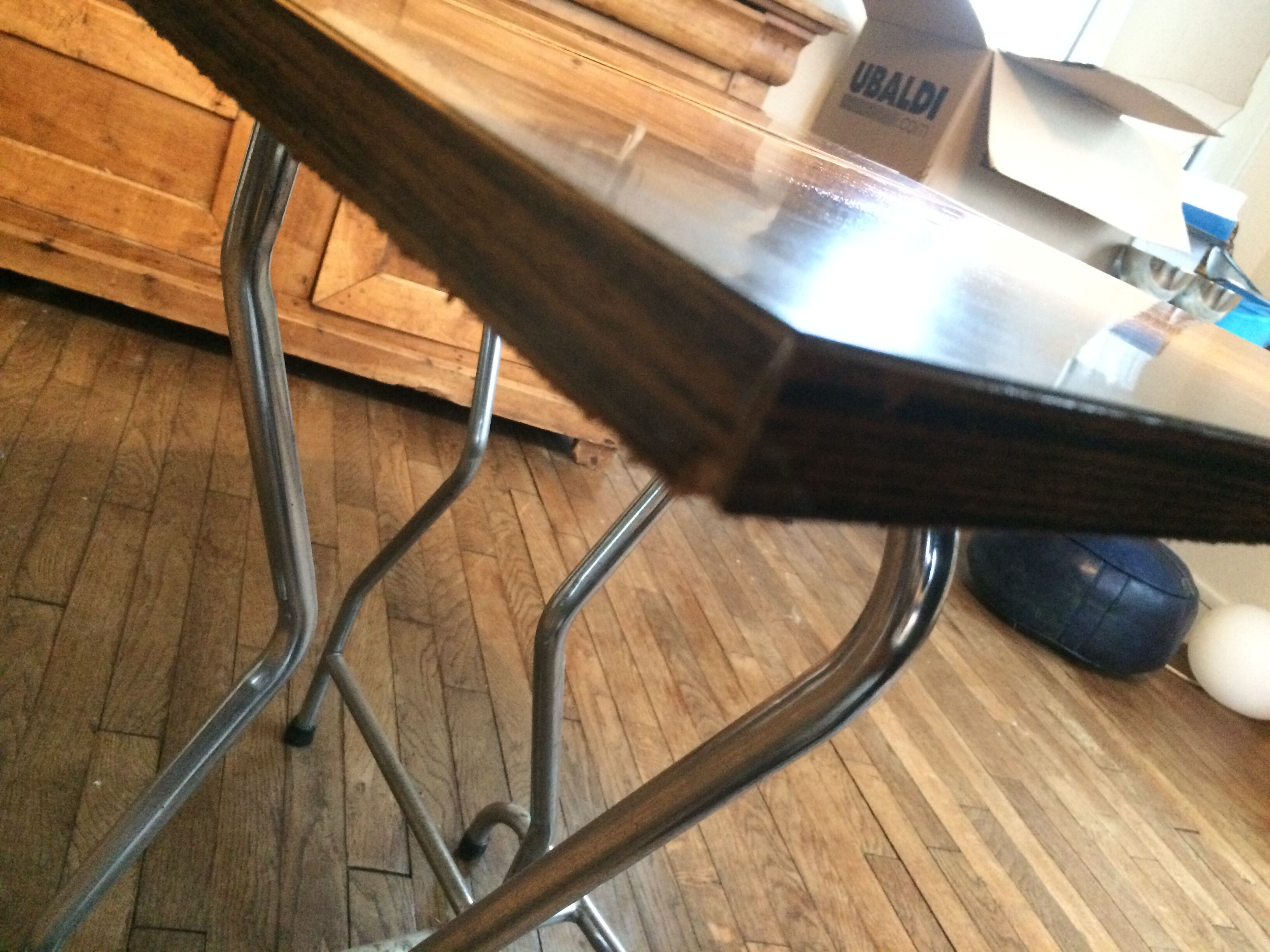 Formica table with folding flaps