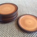 Series of 11 dessert plates