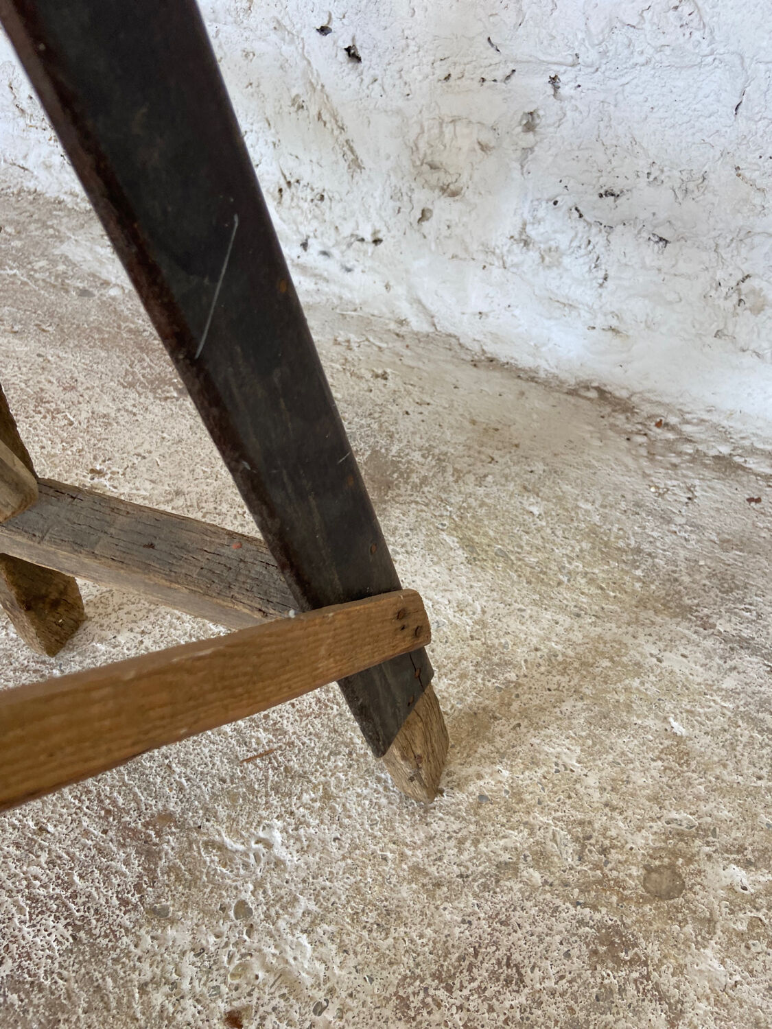 Pair of old workshop trestles