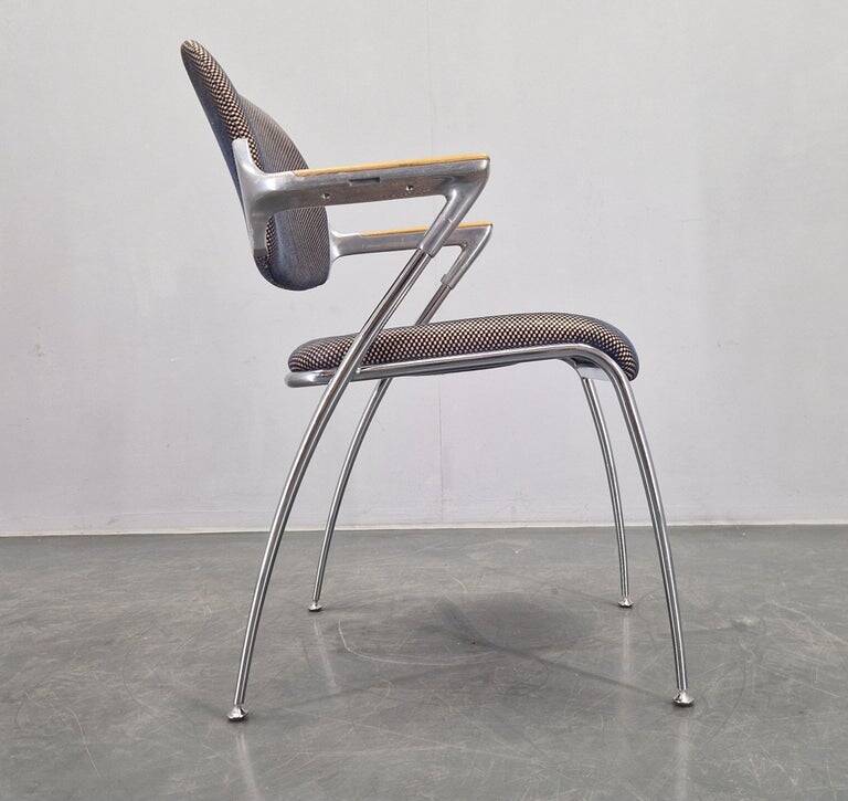 Set of four golf dining chairs designed by Franceso Zaccone, Germany, 1970s