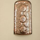 Single mid-century Swedish copper sconce