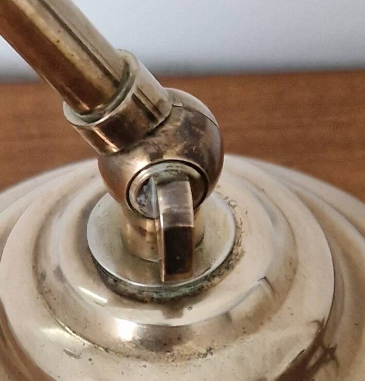 80s brass desk lamp