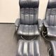 Chaise Stressless Ekornes avec pouf - Cadre chromé (années 1970) (prix pour une)
