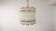 Cylindrical brass and crystal chandelier by Tyringe for Orrefors, Sweden.