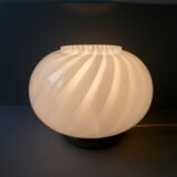 Brass lamp and opaline from the 70s