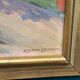 Original Mid Century Swedish Oil On Canvas – “Obscured By The Tree” By Rikard Erikson – Framed 55 × 47 Cm (21.7" × 18.5")