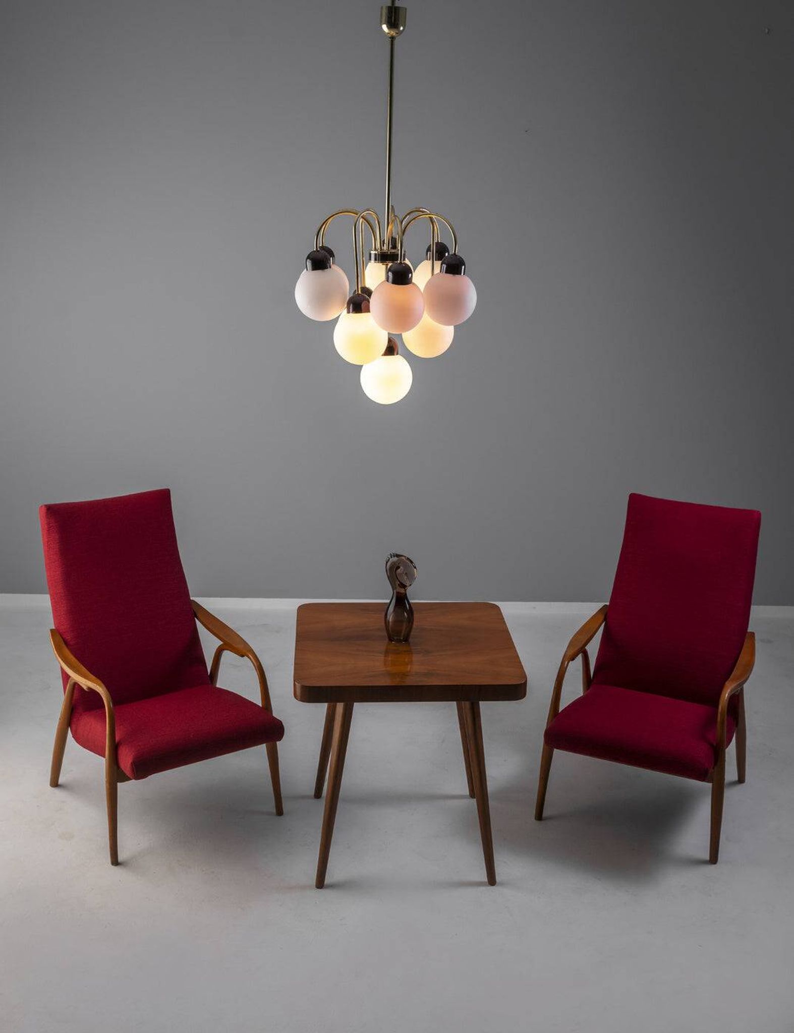 Pair of mid-century modern bentwood armchairs by TON, 1970s, Czechoslovakia