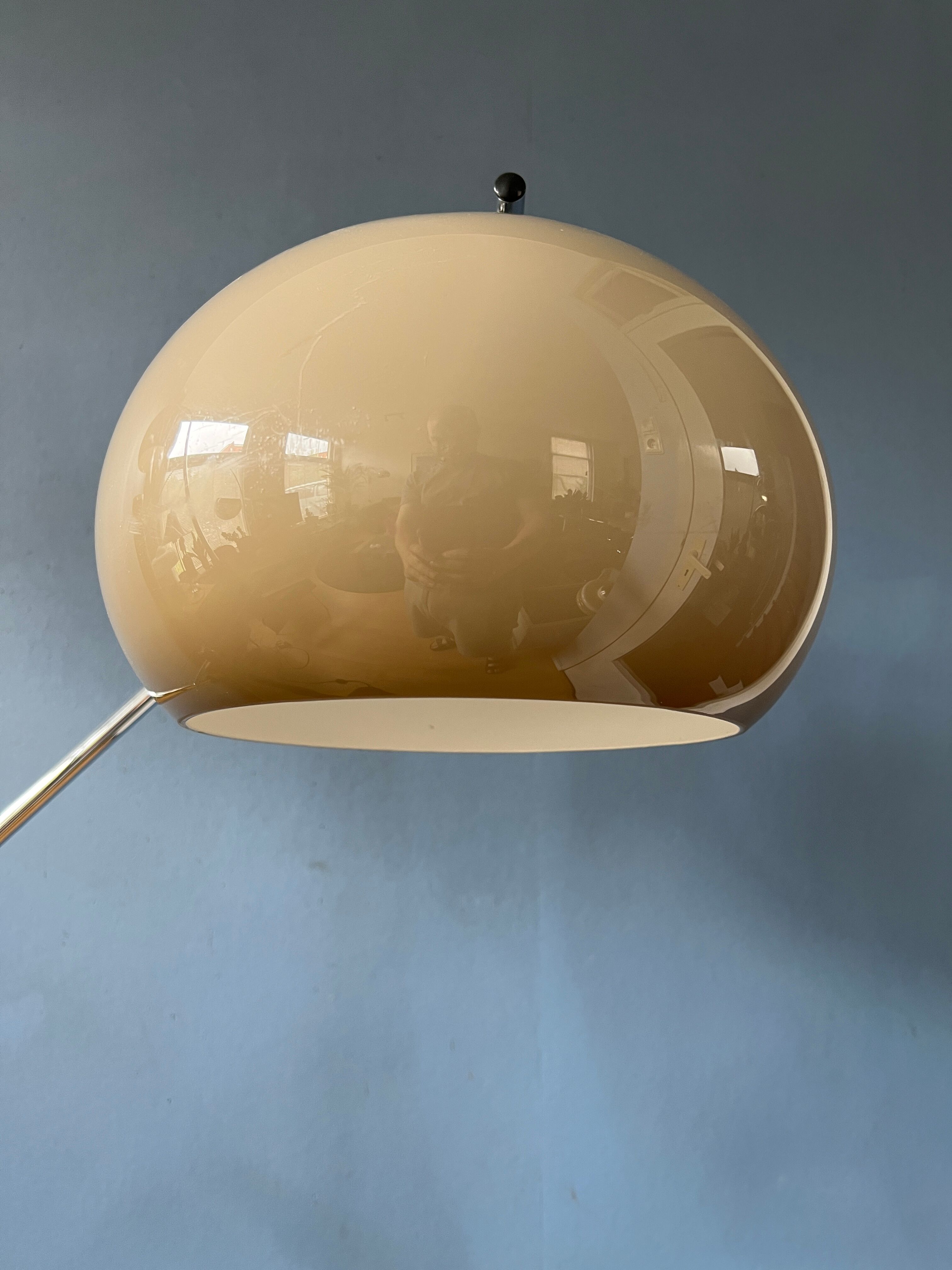 Vintage dijkstra mushroom swing arm space age floor lamp
