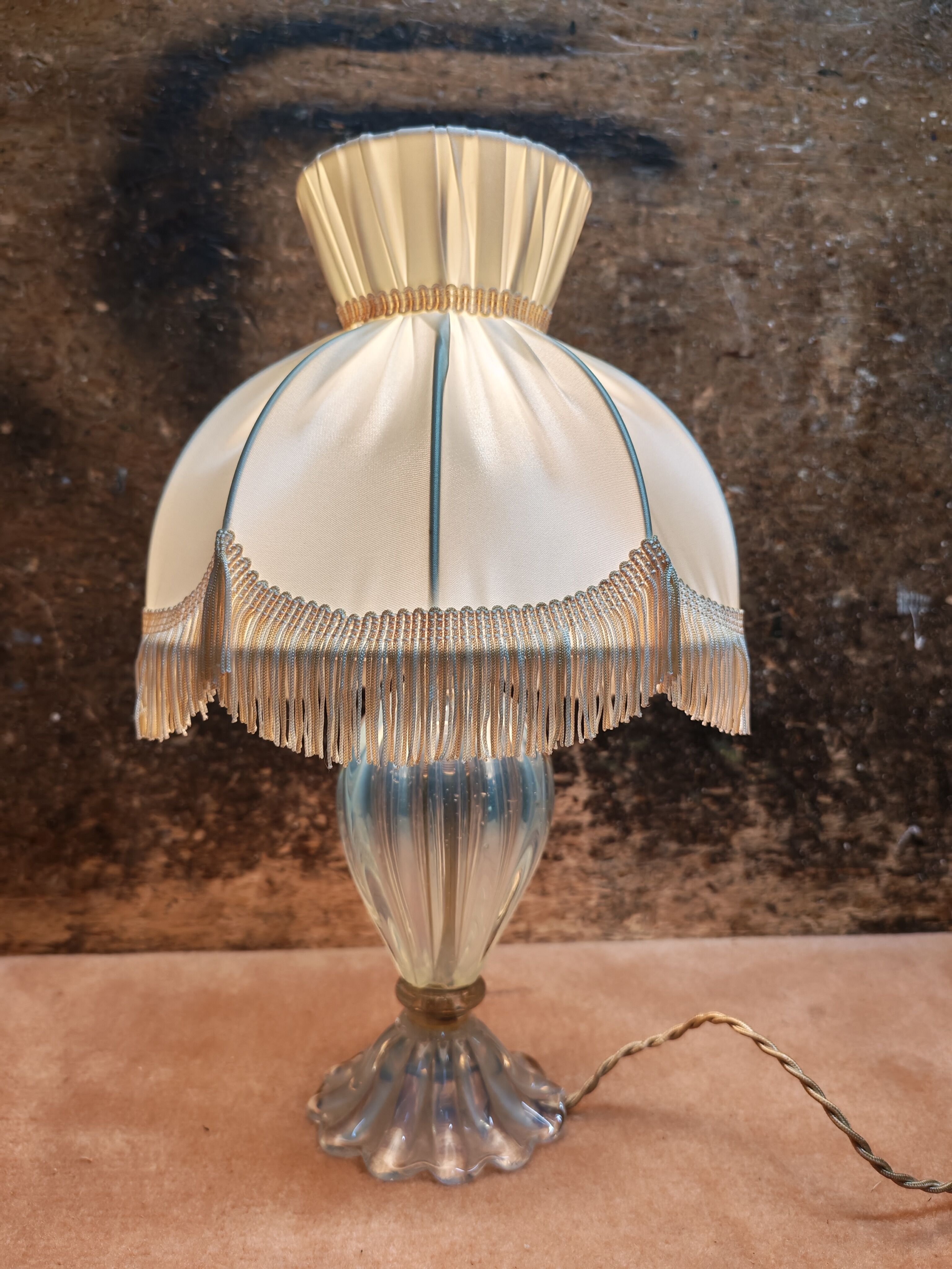 Murano glass table lamp attributed to Barrovier & Toso