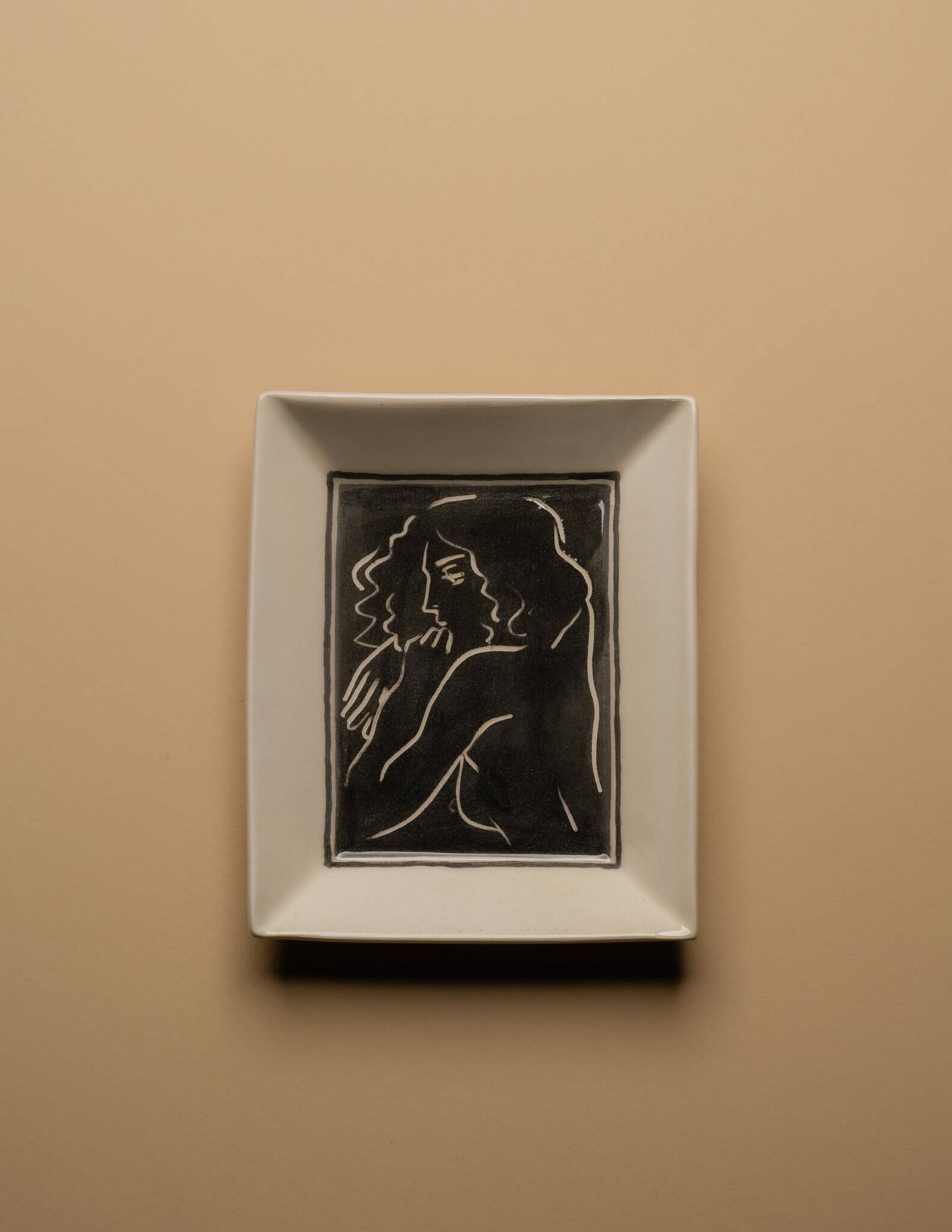 WHITE CERAMIC WOMEN'S POCKET TRAY
