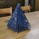 Table lamp in raw glass mosaic from the 70s