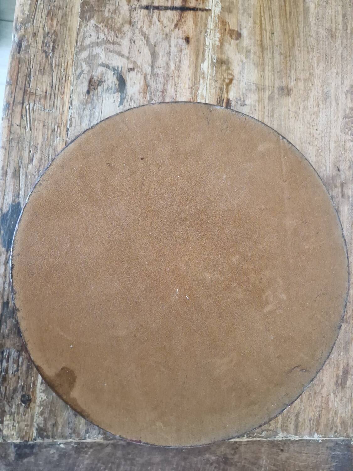 Solid wood letters vintage round beveled mirror