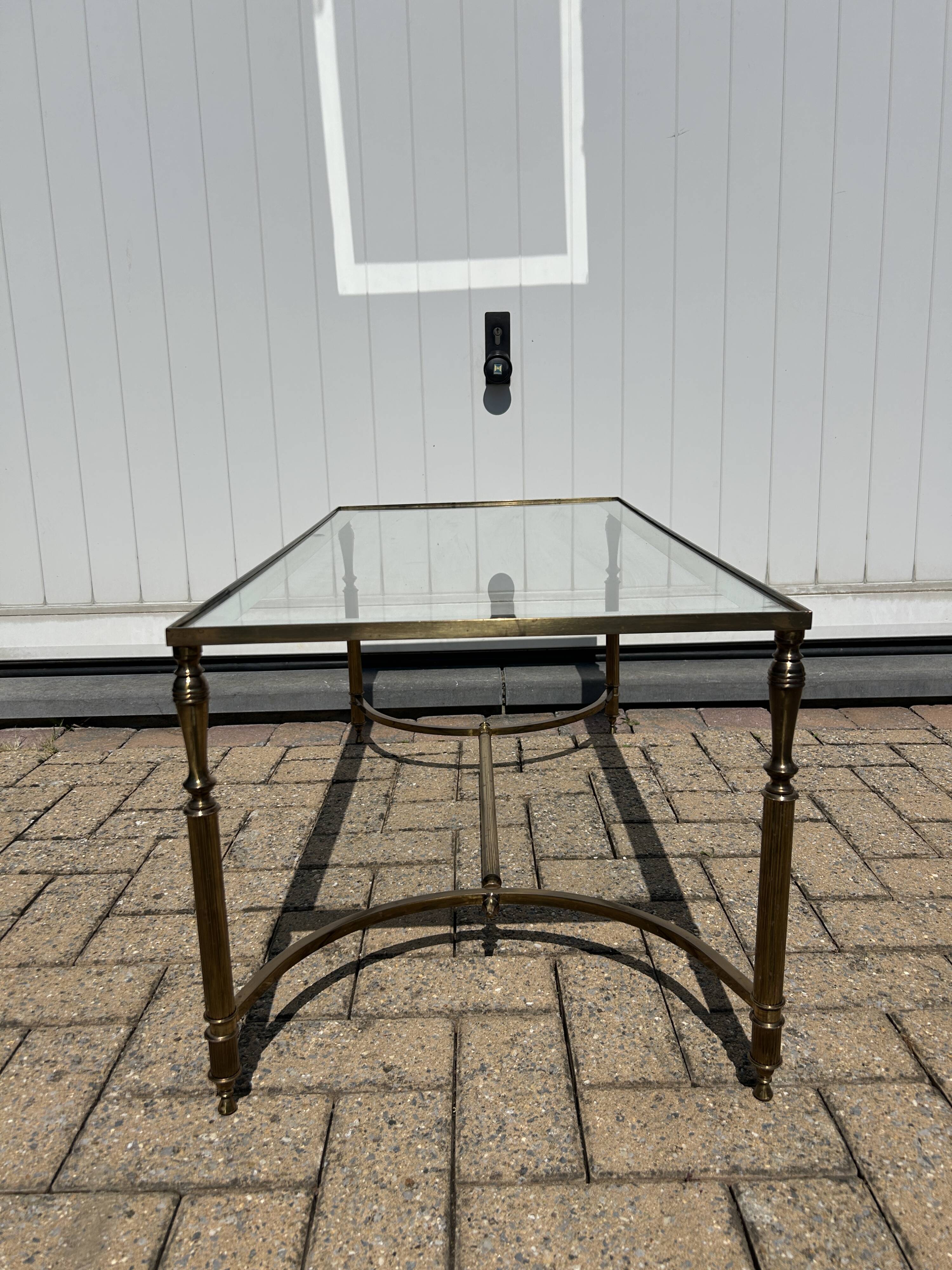 gold-plated brass coffee table