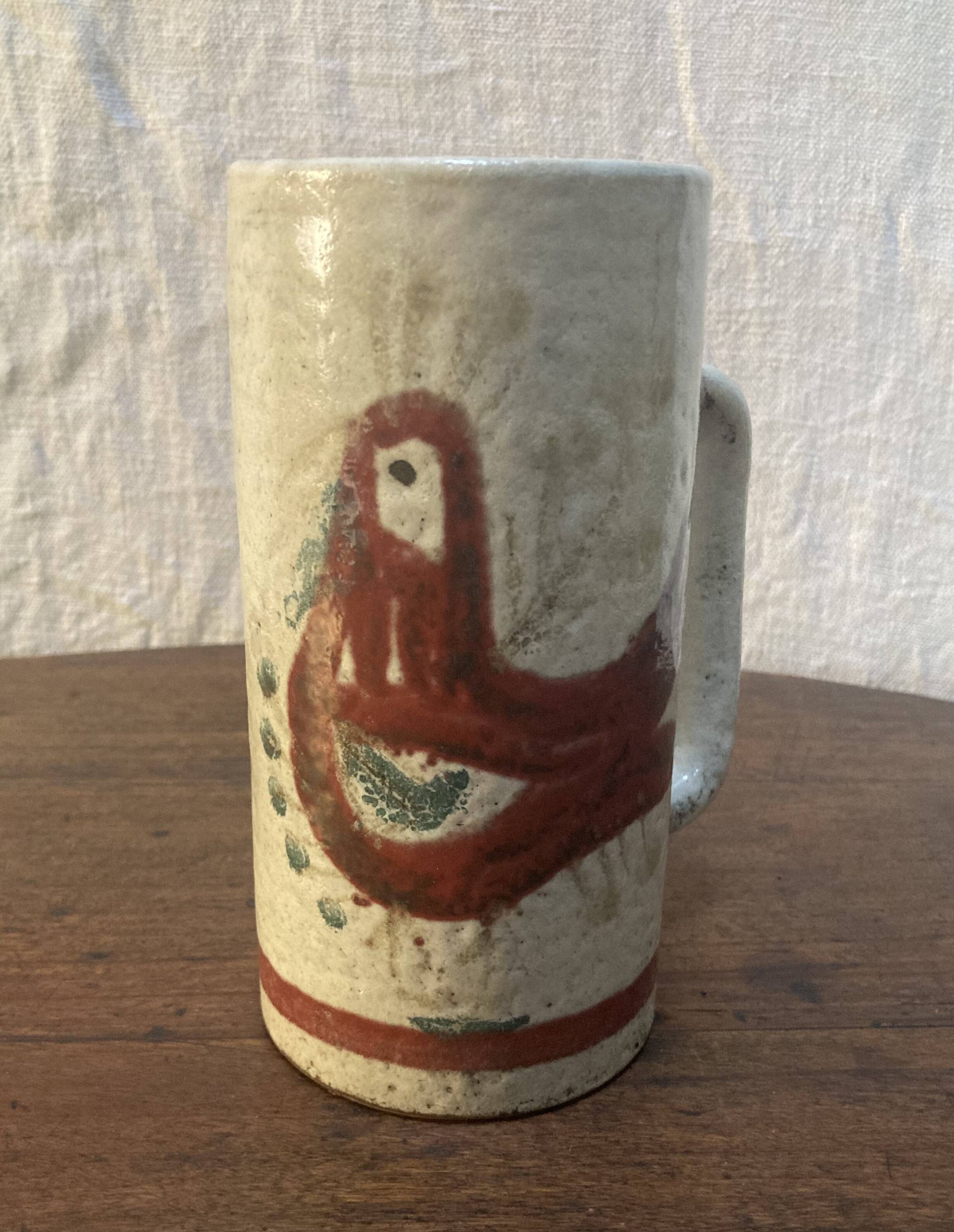 Chope en céramique. Gustave Reynaud. Le Murier. Vallauris