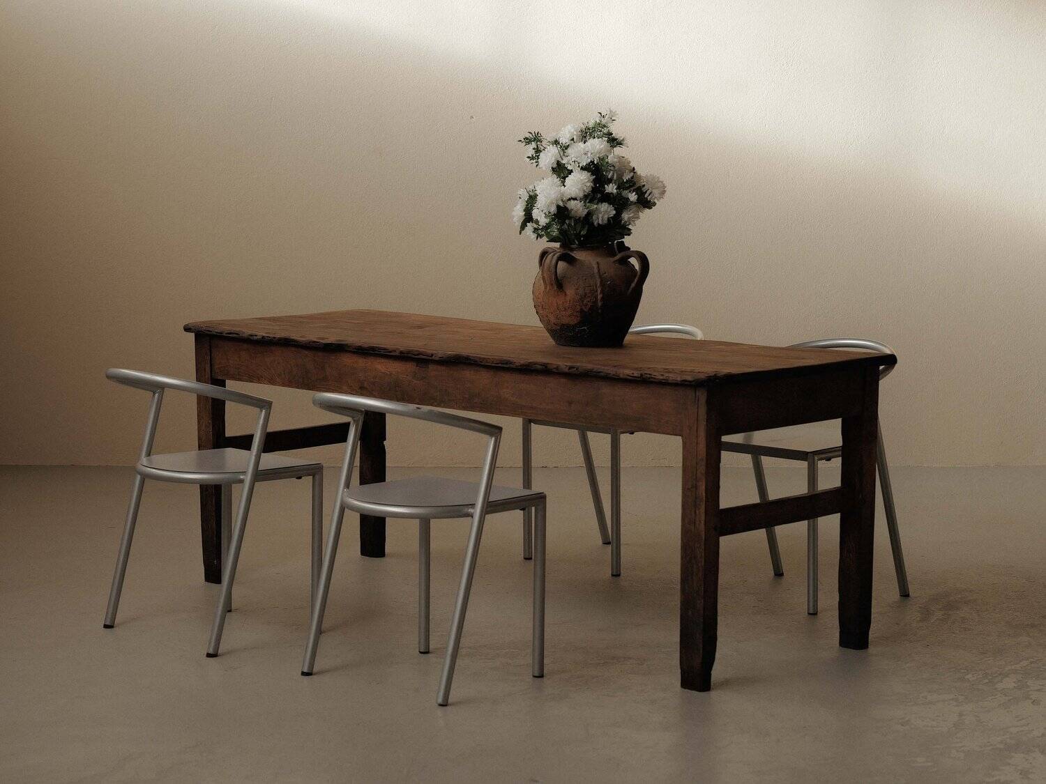 Farm table in solid wood – Auvergne, around 1900
