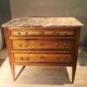 Louis XVI style chest of drawers with marble top