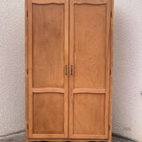 Parisian wardrobe vintage beech 1970