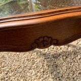 Living room table with cannage