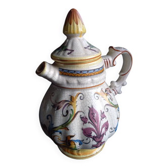 Vintage Bassano Italy earthenware pitcher