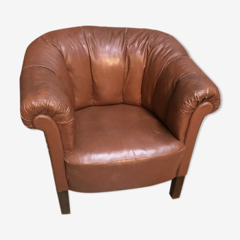 Fauteuil en cuir