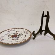 Assiette en Porcelaine Samson Armorié Blason