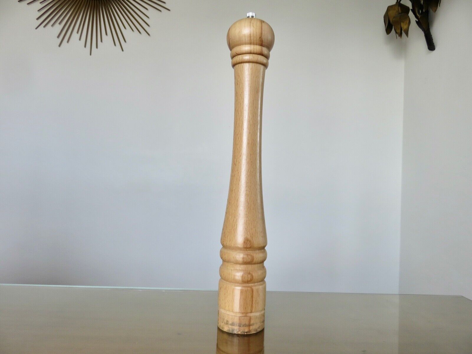 Salt and pepper mills " stoha design " germany, xxl, beech, 1980s