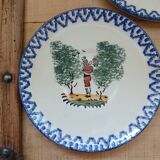 5 small Saint Clément plates/saucers