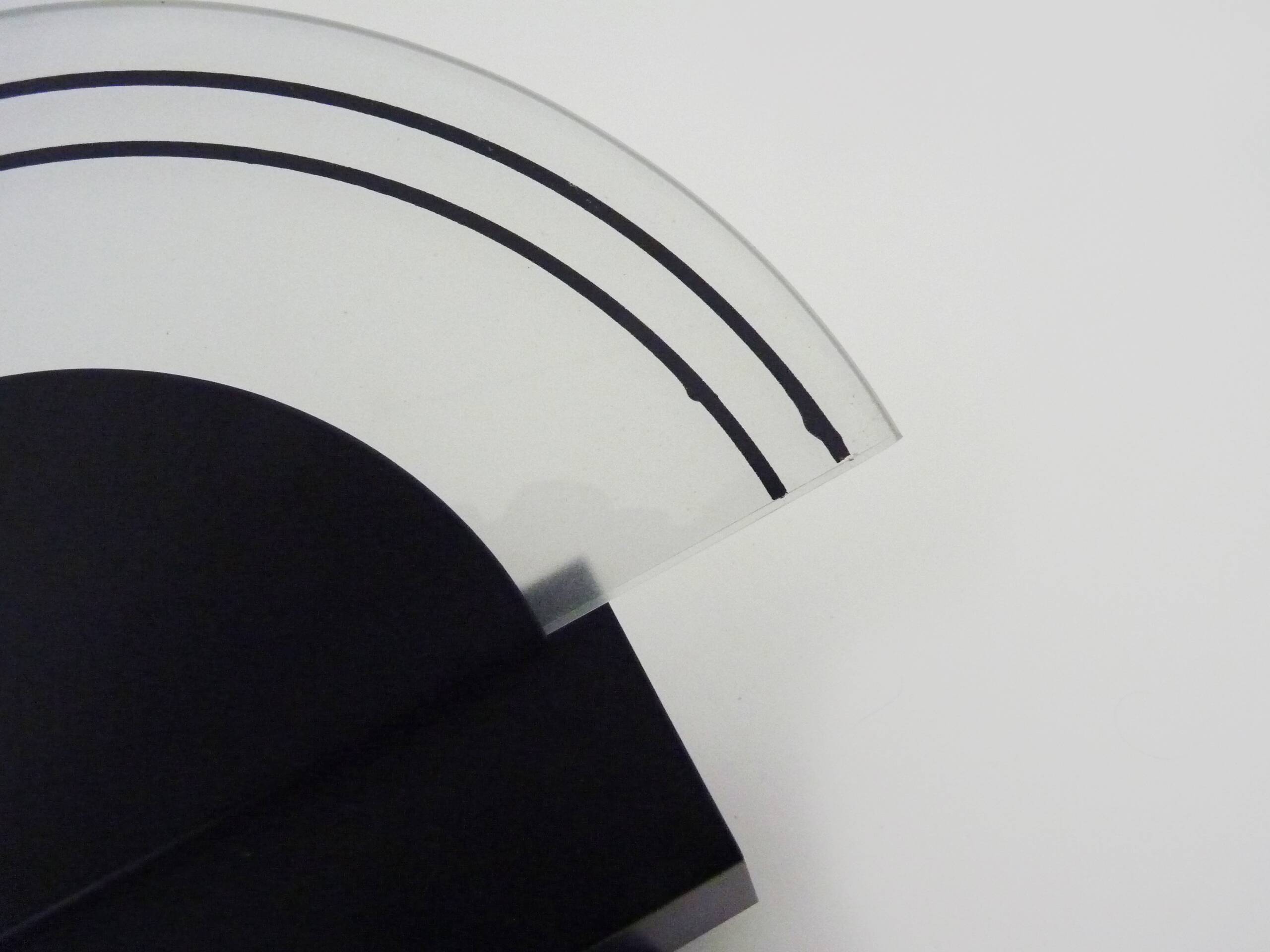 Pair of vintage Italian design metal wall lights from the 80s