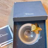 Daum France sculpted crystal bowl – Floral decoration in crystal paste