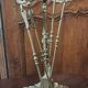 Bronze fireplace set
