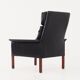 Fauteuil en palissandre, design scandinave, années 1960, designer : Hans Olsen, production : Danemark
