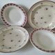 4 antique deep plates Céranord St Amand and Grand Dépôt E. Bourgeois