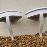 Corner console pair