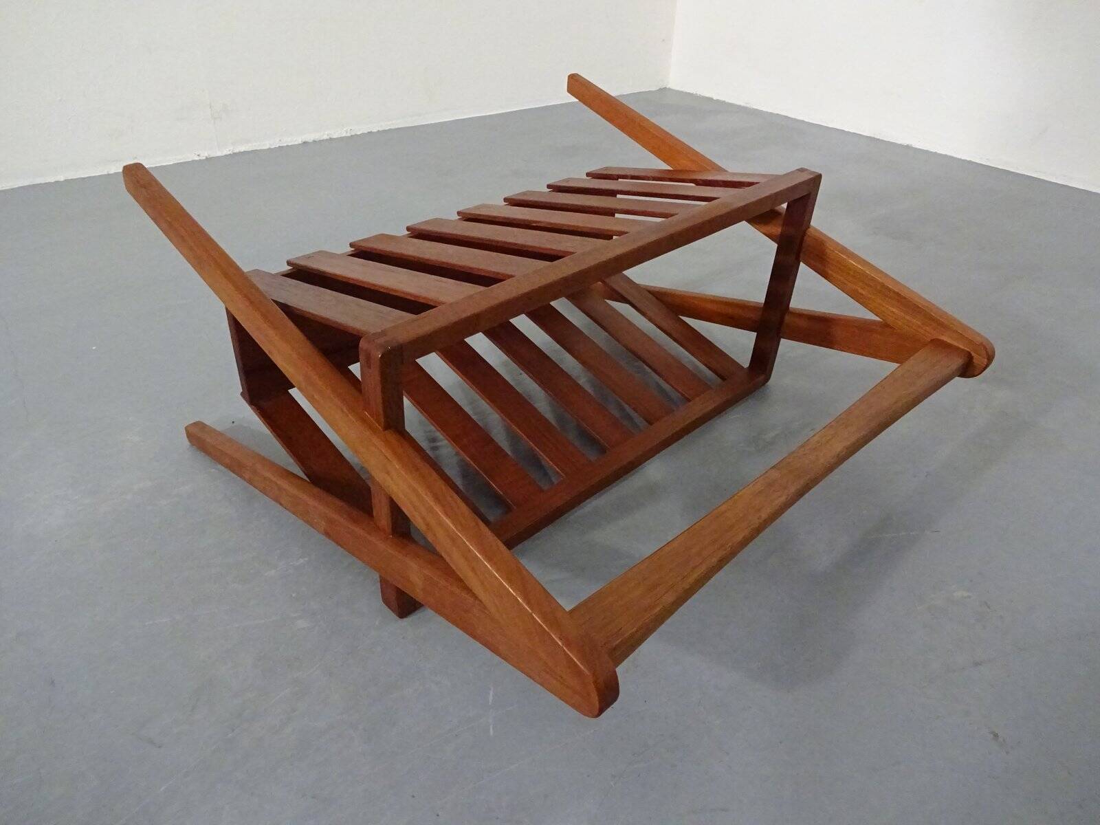 Danish Teak Magazine Rack, 1960s