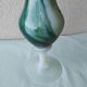 Footed vase in Italian opaline.