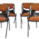 Set of 6 chairs model "Dorsal" by Emilio Ambasz and Giancarlo Piretti.