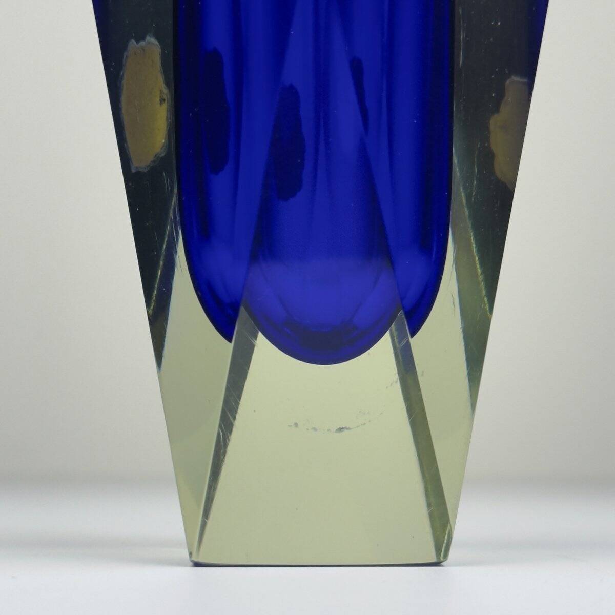 Murano Blue Sommerso Vase, Vintage, Italy, 1970s